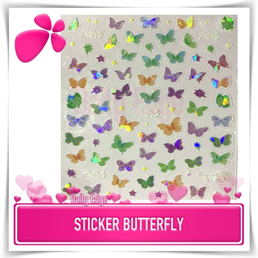 

Sticker Kupu Kupu Butterfly Jurnal Notebook Diary Harian Kecil 1 Lembar
