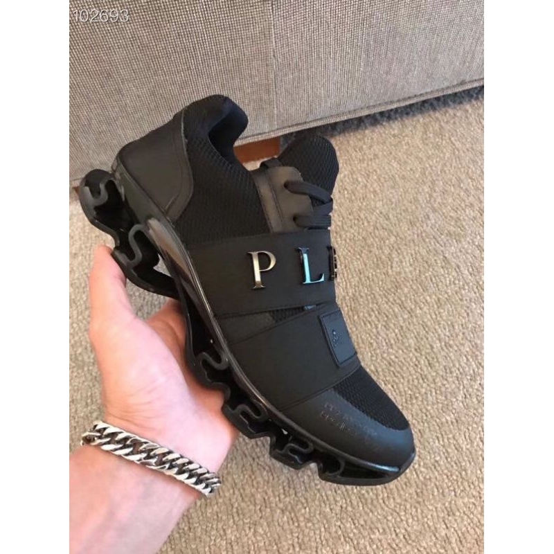 Sepatu sneaker slip on pria hitam PN4504 sepatu slip on pria branded