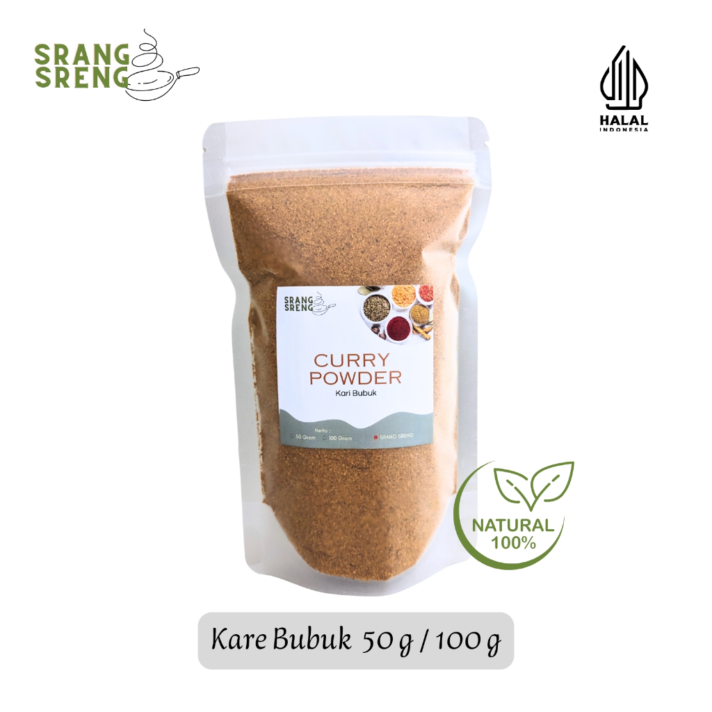 

Kare Bubuk 50 g & 100 g | Curry Powder | Kari Bubuk | Bumbu Dapur Rempah Herbal Alami