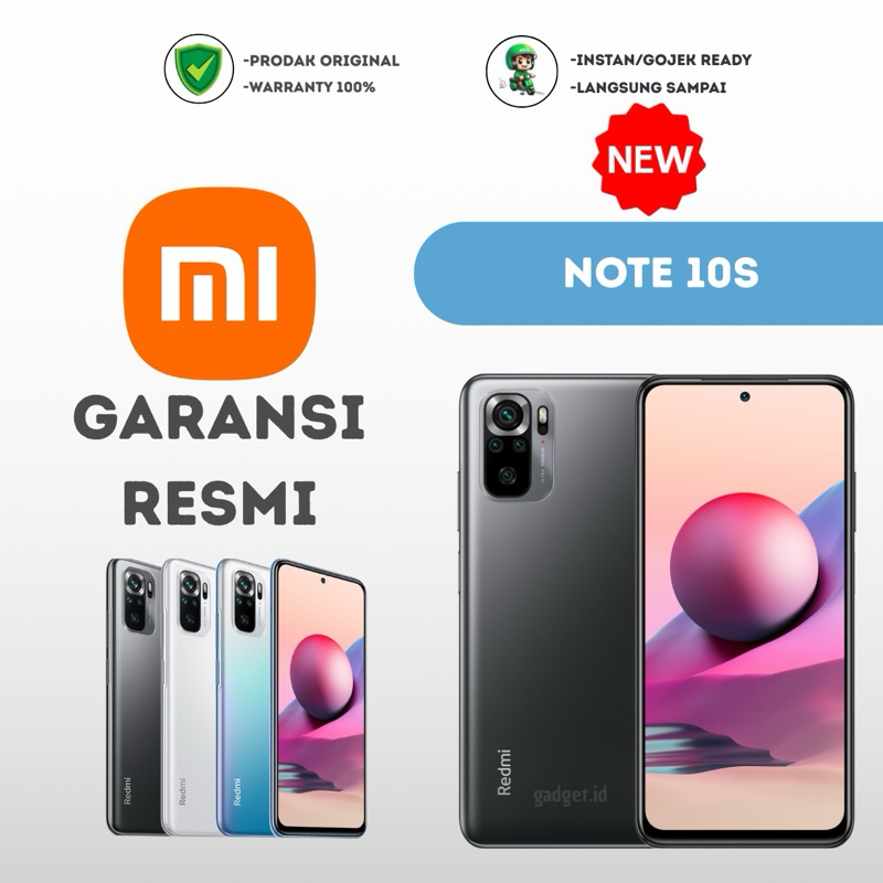 Xiaomi Redmi note 10S NFC 6/64 6/128 8/128 garansi resmi