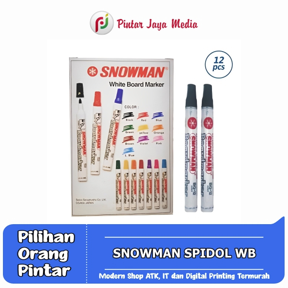 

Spidol/Boardmarker Snowman Non Permanen