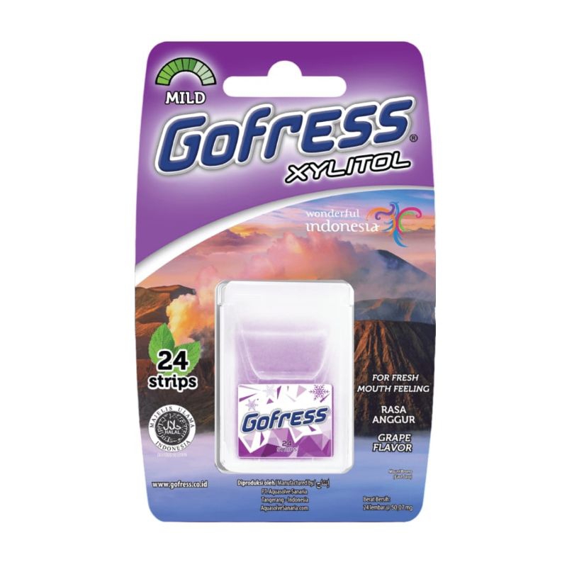 

Gofress Xylitol Grape Permen Penyegar Nafas