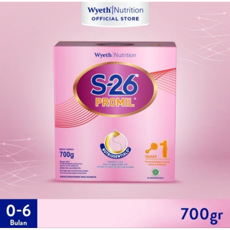 S-26 Promil Tahap 1 ( 0 - 6 bulan ) 700 g - S26 Promil Tahap 1 Susu Formula Usia 0-6 Bulan, Kotak 70