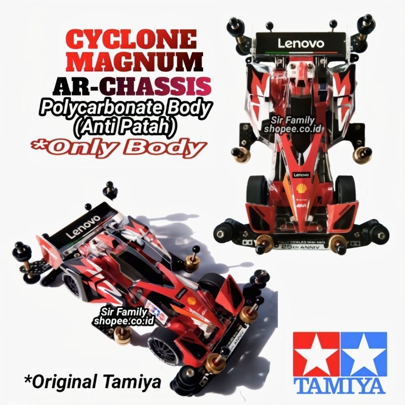 Original Tamiya Body Polycarbonate AR Chassis _ Tamiya Cyclone Magnum