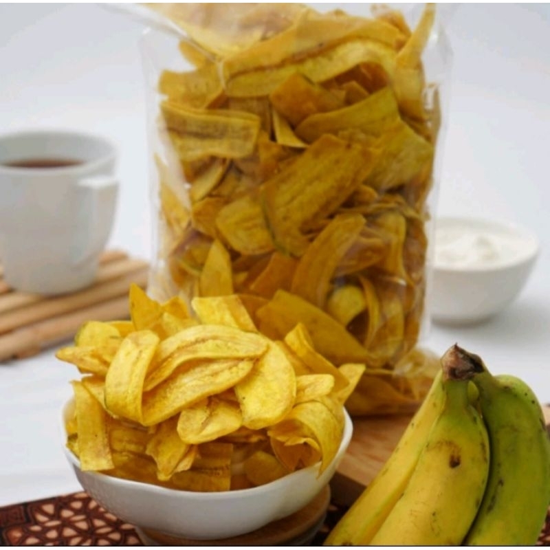 

KERIPIK PISANG ASIN Asli Bandung Gurih dan Renyah 500 gr