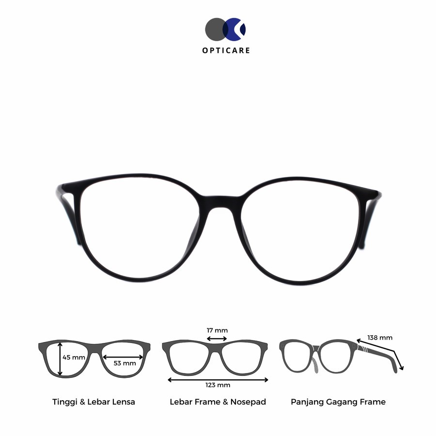 FRAME KACAMATA 72085 OVAL KOREAN STYLE