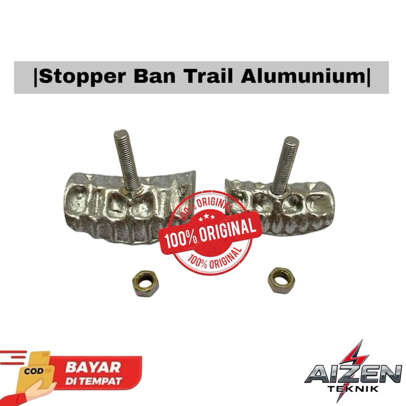 Stopper Ban Trail Alumunium | Rim Lock | Stoper Ban Trail Untuk Motor  KLX L S BF | D-Tracker | CRF 