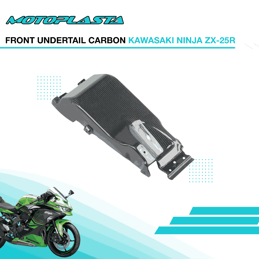 Undertail Depan Carbon MOTOPLASTA Kawasaki ZX25R, ZX25RR, ZX4RR