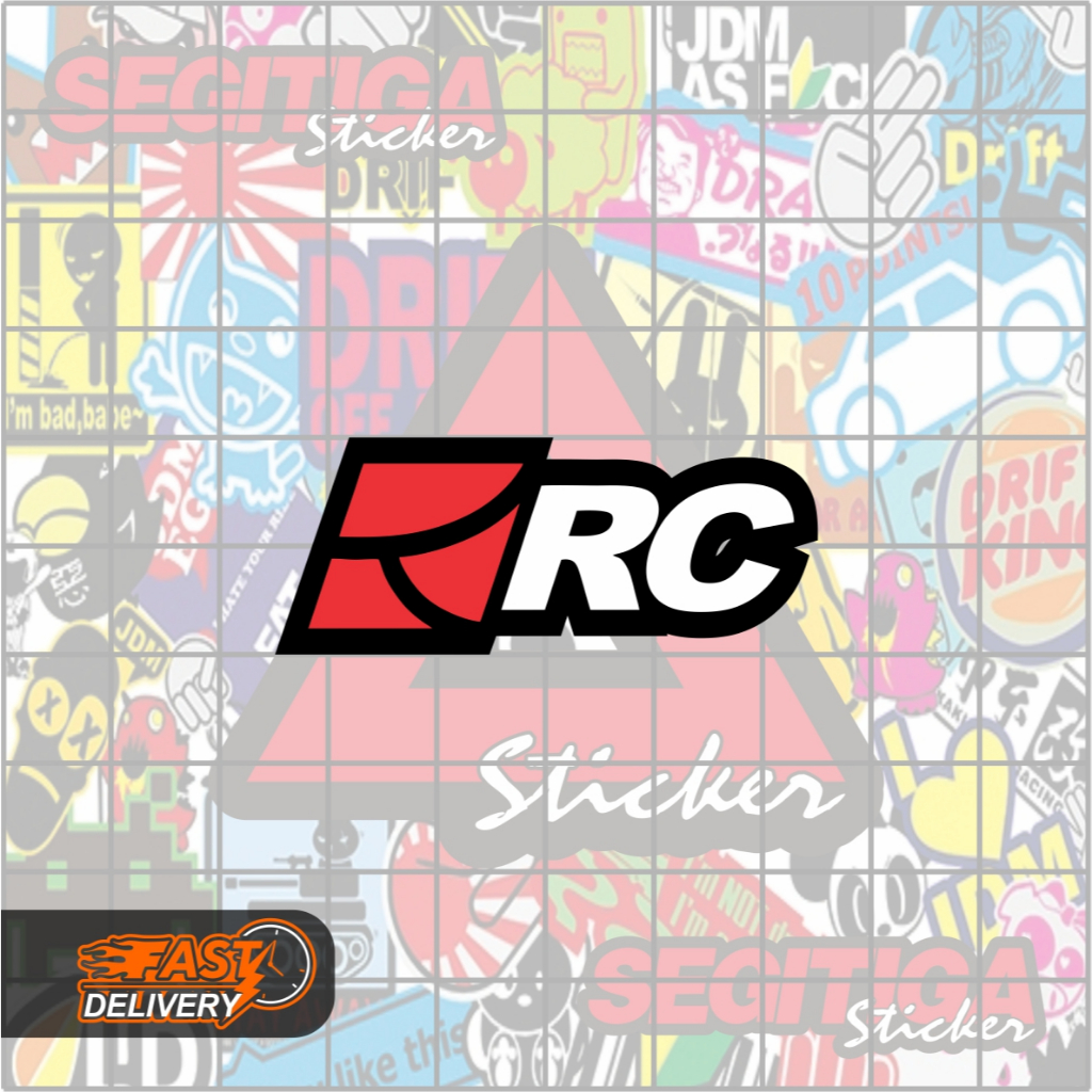 Sticker RC Garage Ukuran 5x4 Cm