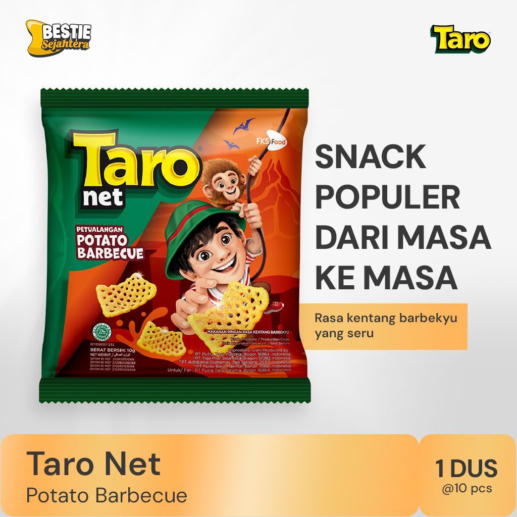 

Taro - Barbeque - Small Pack - 1 Karton (4renceng) - 40 Pcs - 17gr