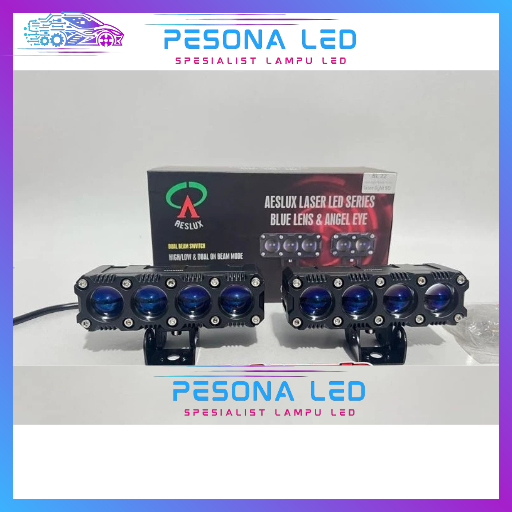 SQL 4 MATA AESLUX LENSA BLUE LENS DEMON EYES RED DAN ICE BLUE