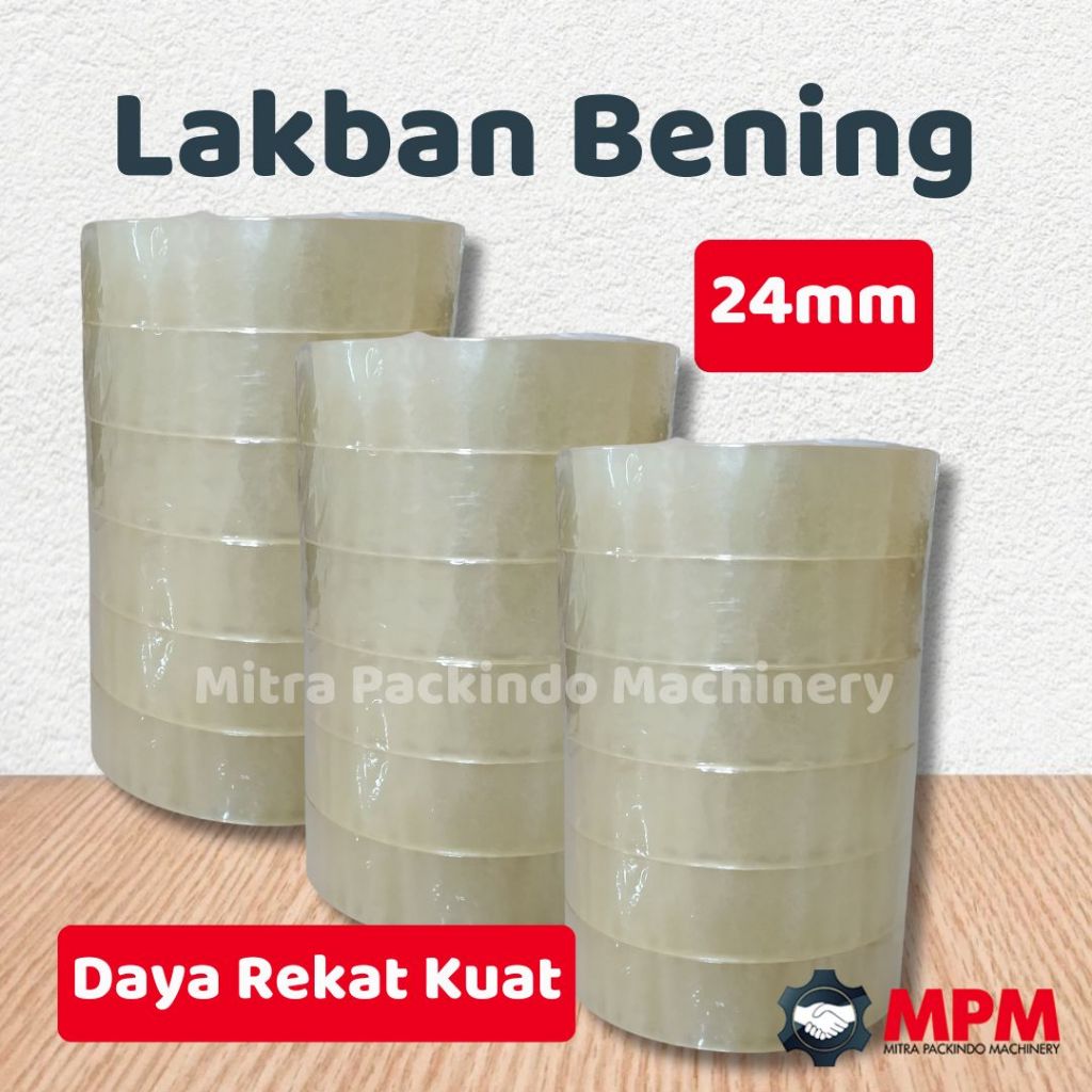 

Isolasi Bening 1 inch 72 yard / Selotip Bening 24mm x 72y / 888 12mm 24mm 72yard