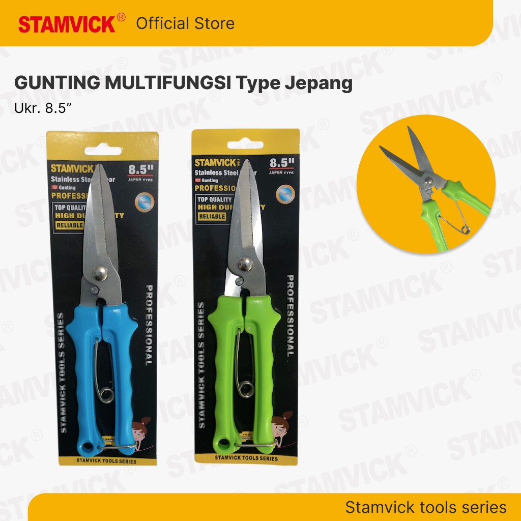 

Gunting Multifungsi Stamvick Type Jepang Ukuran 8 1/2 inch - Gunting Serbaguna 8.5
