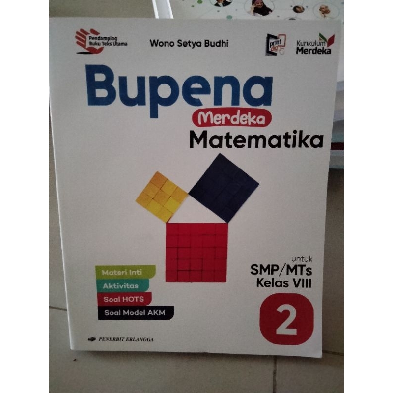 buku Bupena matematika kelas 2 SMP Erlangga
