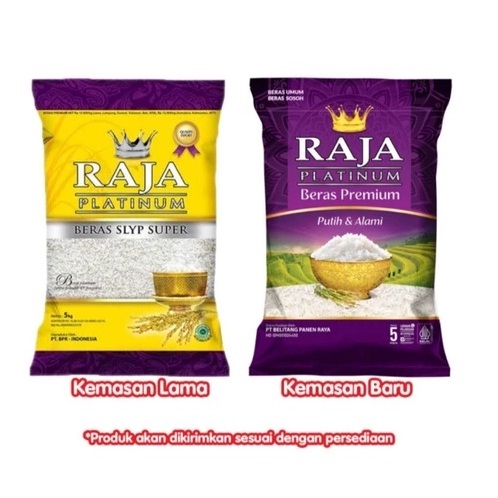 

Beras Raja Platinum Premium 5 Kg ( Free Ongkir Free Kardus )