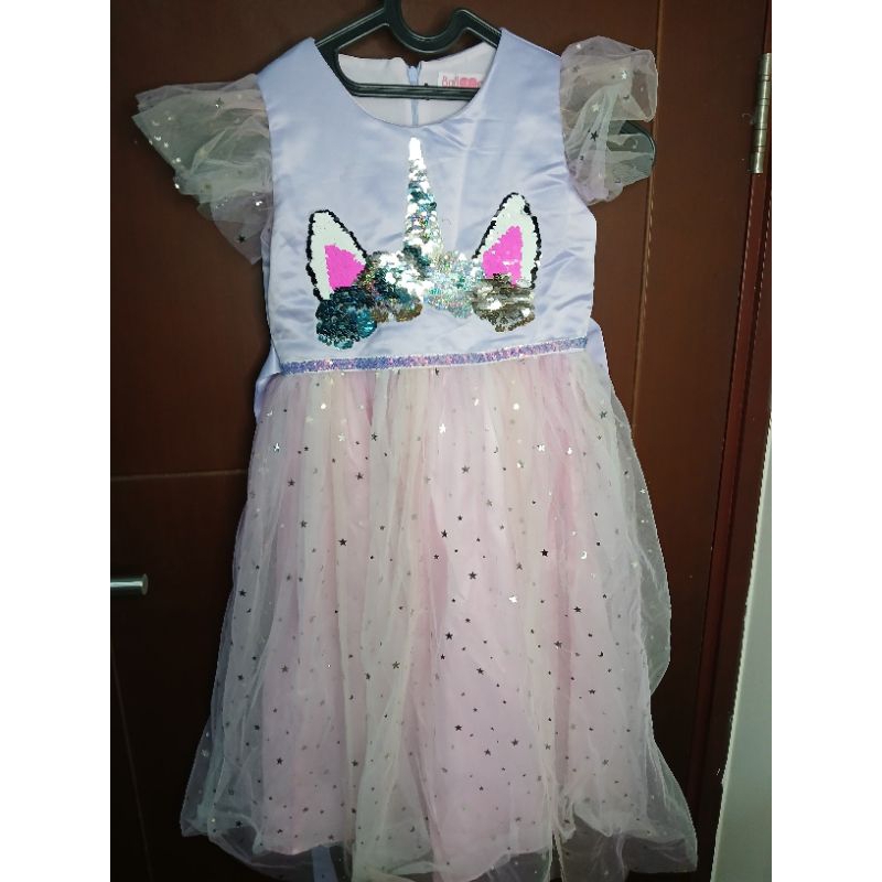Dress Princess Unicorn Ungu Balloon Italy