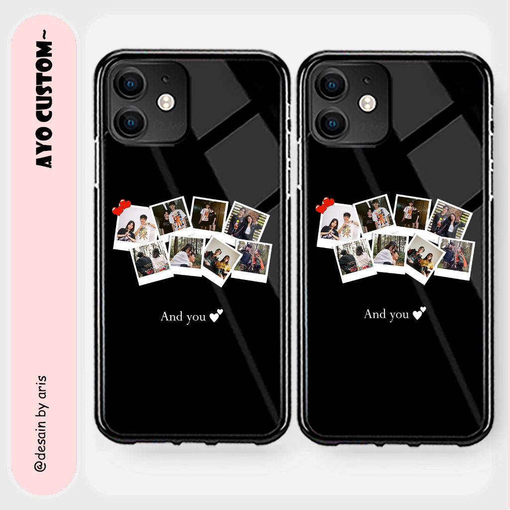 TERBARU CASE COUPLE CUSTOM 8 FOTO POLAROID CUSTOM FOTO SUKA SUKA READY FOR ALL TYPE HP