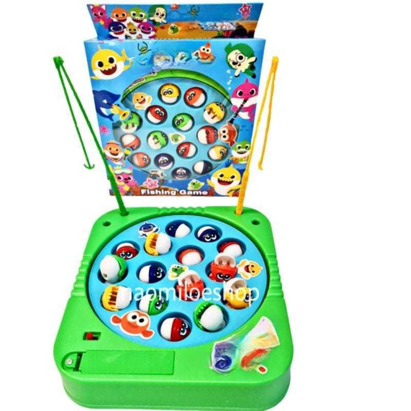 mainan pancingan 15 ikan baterai fishing game