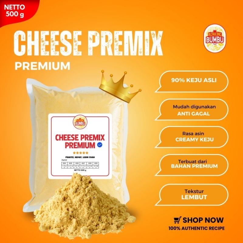 

ALAKING BUMBU Cheese Premix Premium / Keju Bubuk / Saos Keju