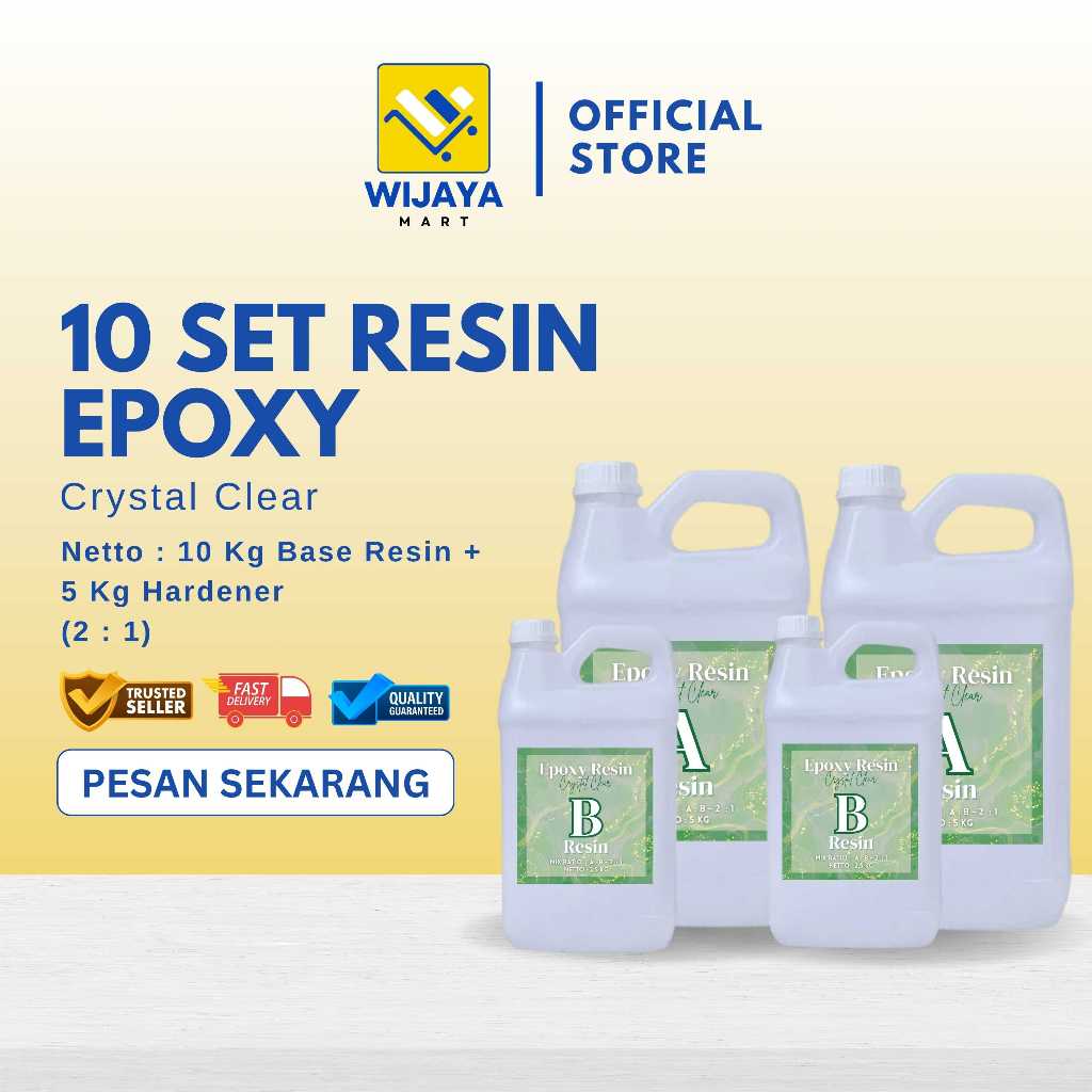 Epoxy Resin / Epoxy Resin / Resin Epoxy Bening 10 SET