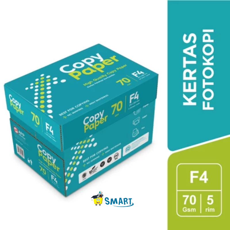 

KERTAS HVS COPY PAPER F4 70 GRAM / Copy Paper Kertas Fotocopy 70 GSM F4 1 DUS = 5 RIM