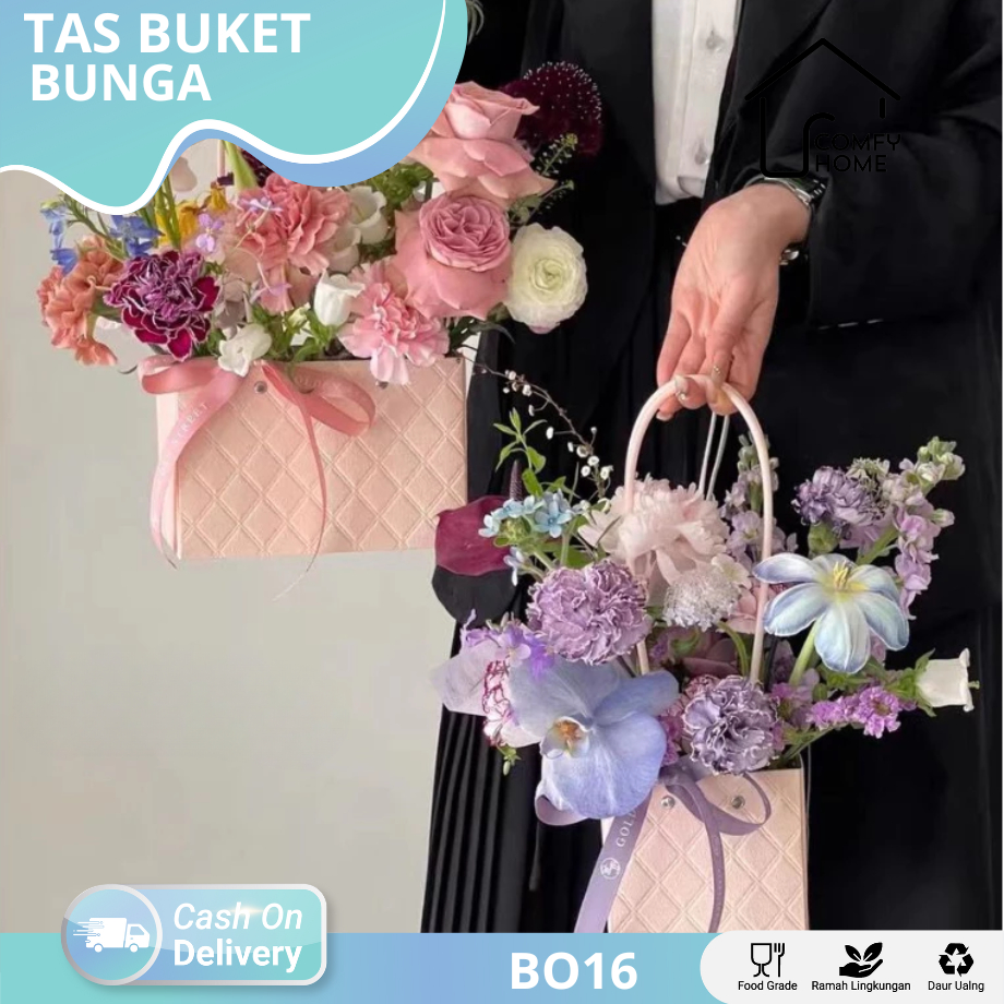 

Tas Bunga / Kotak Bunga / Tas Buket Bunga / Kotak Buket Bunga / Flower Box / Tas souvenir / Souvenir wedding I BO16
