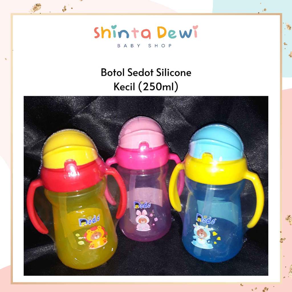 Botol Minum Anak Sedotan Silicon Dodo Kecil 250ml