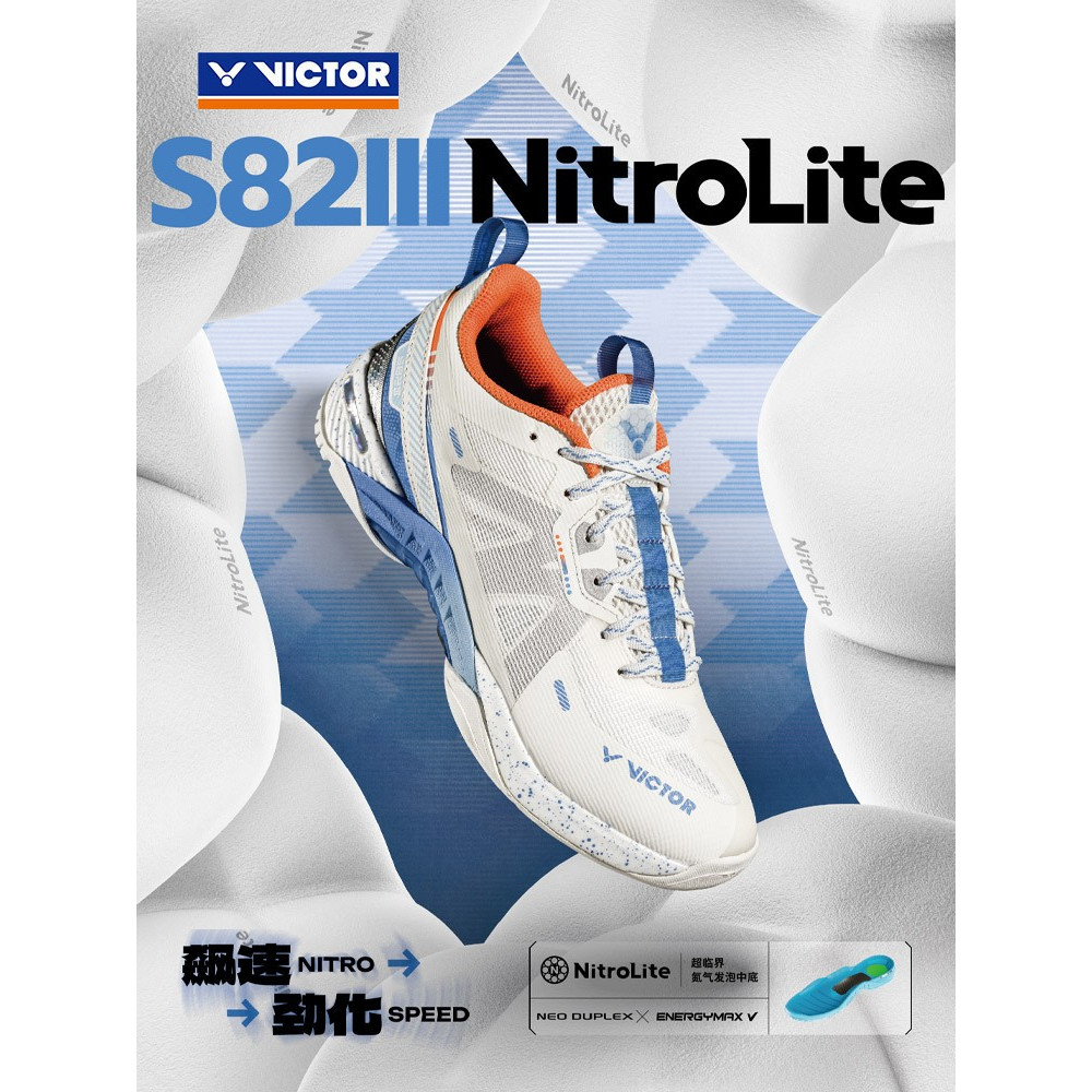 New Sepatu Badminton Victory S 82 III NitroLite / S82IIINitrolite L Original