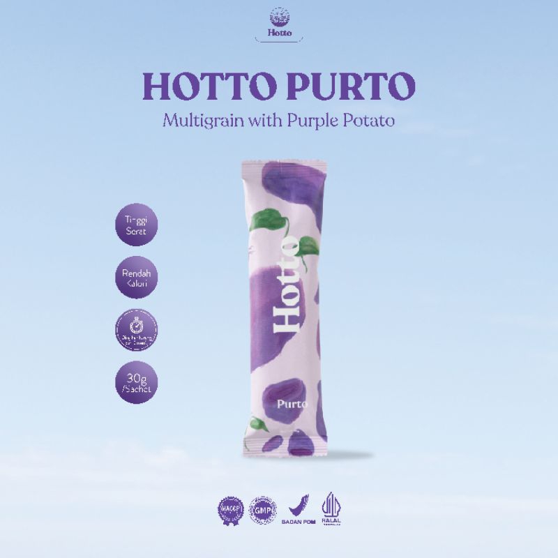 

[SACHET] HOTTO PURTO Multigrain with Purple Potato / HOTTO MAME Multigrain Protein with Edamame (30 gram)