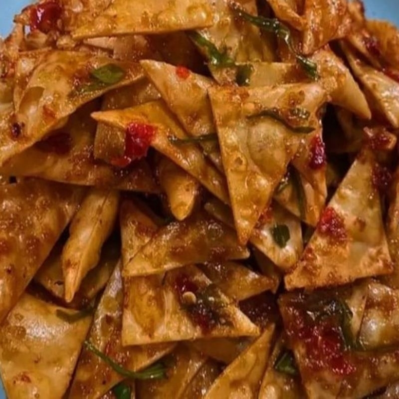 

Kripik Pangsit Pedas Daun Jeruk 250gr – RejeKita Snack & Food | Original, Pedas, Ekstra Pedas