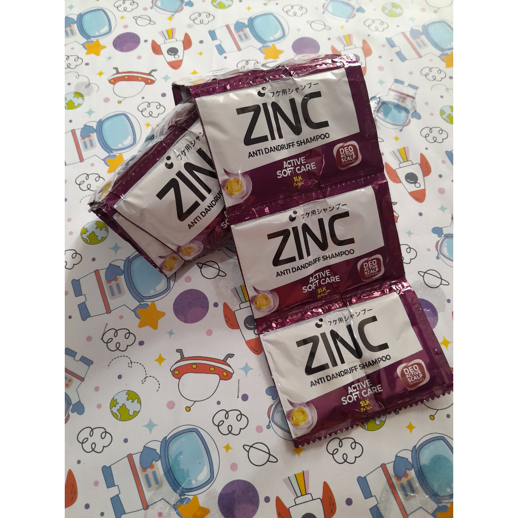 SHAMPOO ZINC ACTIVE SOFT CARE DOUBLE SACHET 10 ML - 6 PCS ATAU 12 PCS
