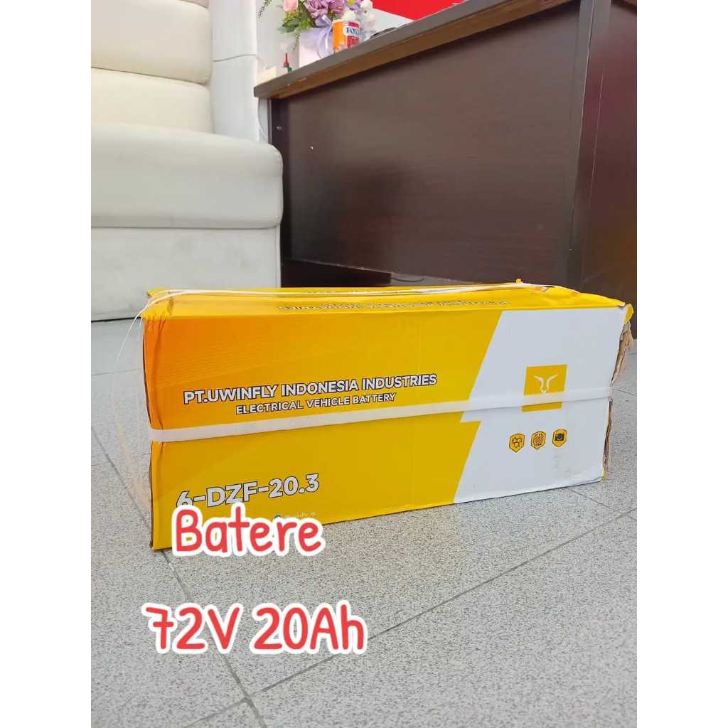 Batere Motor Listrik UWinfly Medan 12V 20Ah ( 1Set 72V 20Ah) SLA