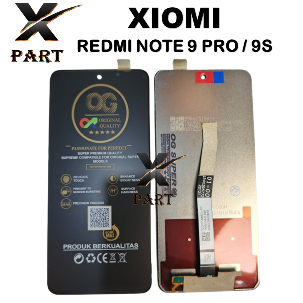 LCD XIOMI REDMI NOTE 9 PRO / REDMI NOTE 9S LCD FULLSET ORIGINAL STANDART PABRIK
