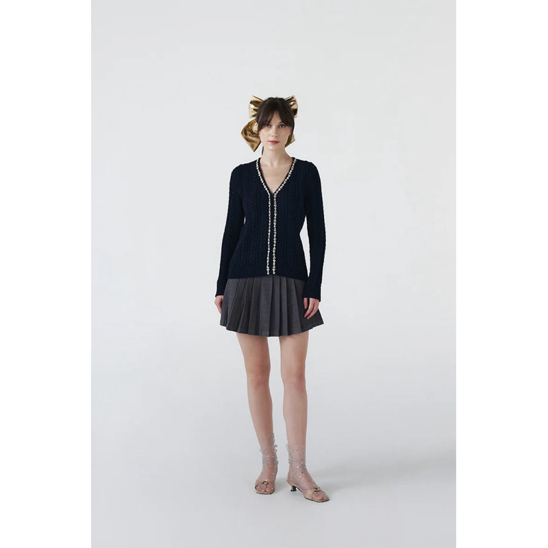 Duma - Claus Cardigan with Rhinestones Navy (New)