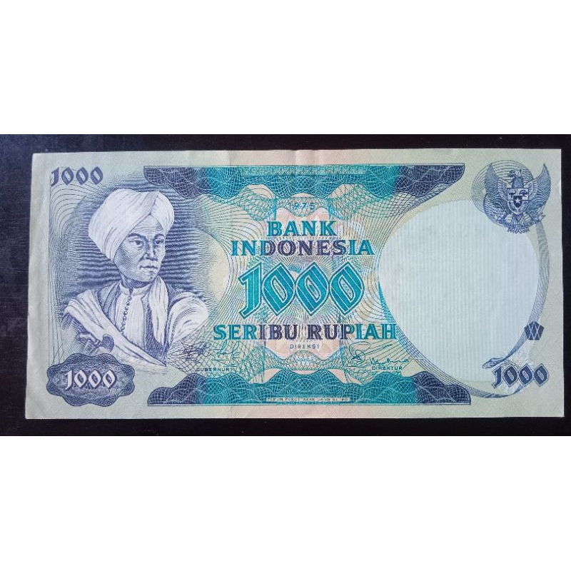UANGKUNO 1000 RUPIAH DIPONEGORO THN 1975
