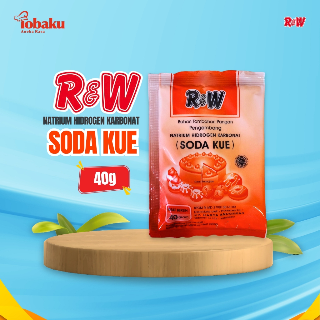 

R&W Soda Kue - Natrium Hidrogen Karbonat - Pengembang Adonan 40g