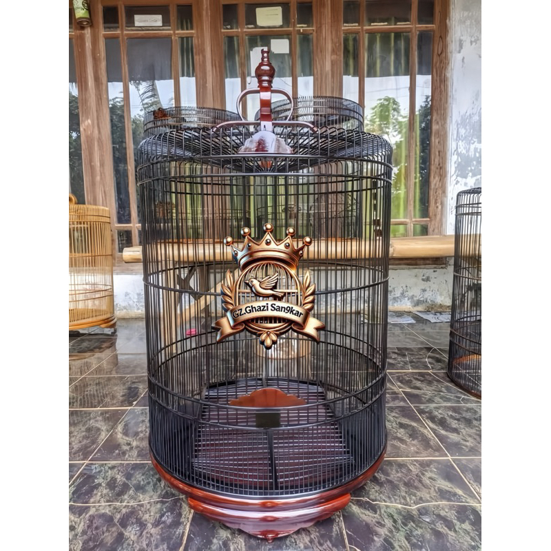 sangkar murai sangkar tebok ceper sangkar motif bulat