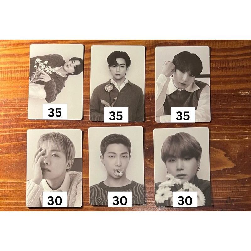 Monochrome Mini Photocard BTS Official