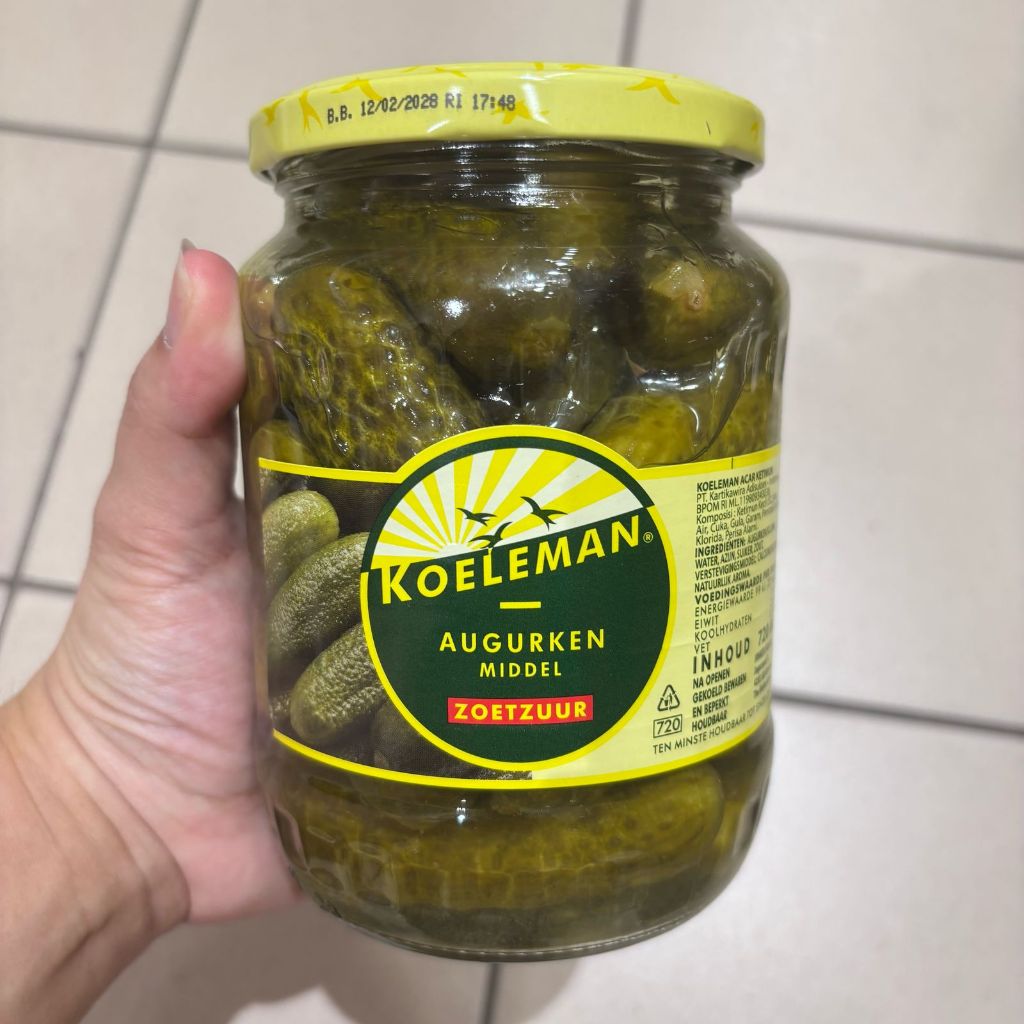 

KOELEMAN AUGURKEN MIDDEL ZOETZUUR Pickles Medium Sweet Acar Ketimun 720ml