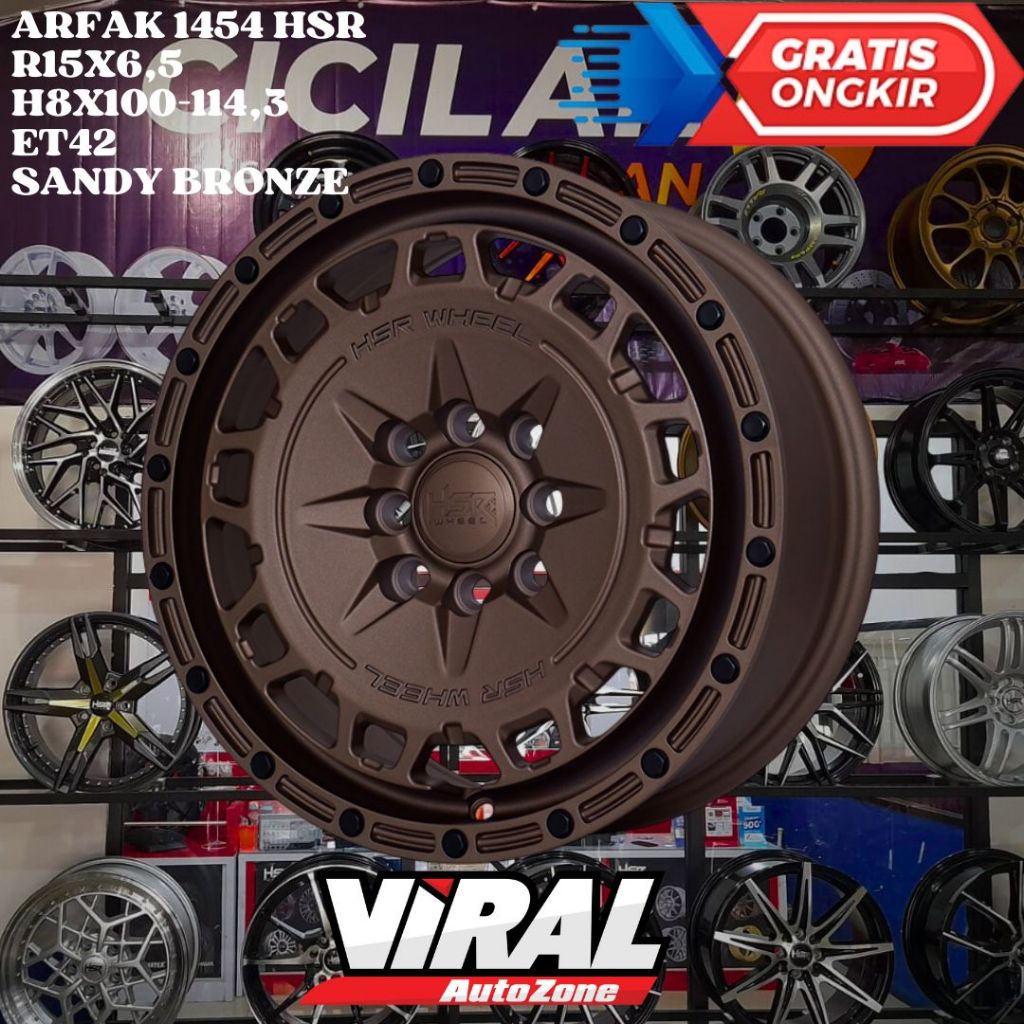 Velg Mobil AVEO , CHARADE , DATSUN , FIESTA , HSR ARFAK RING 15 R15 MURAH