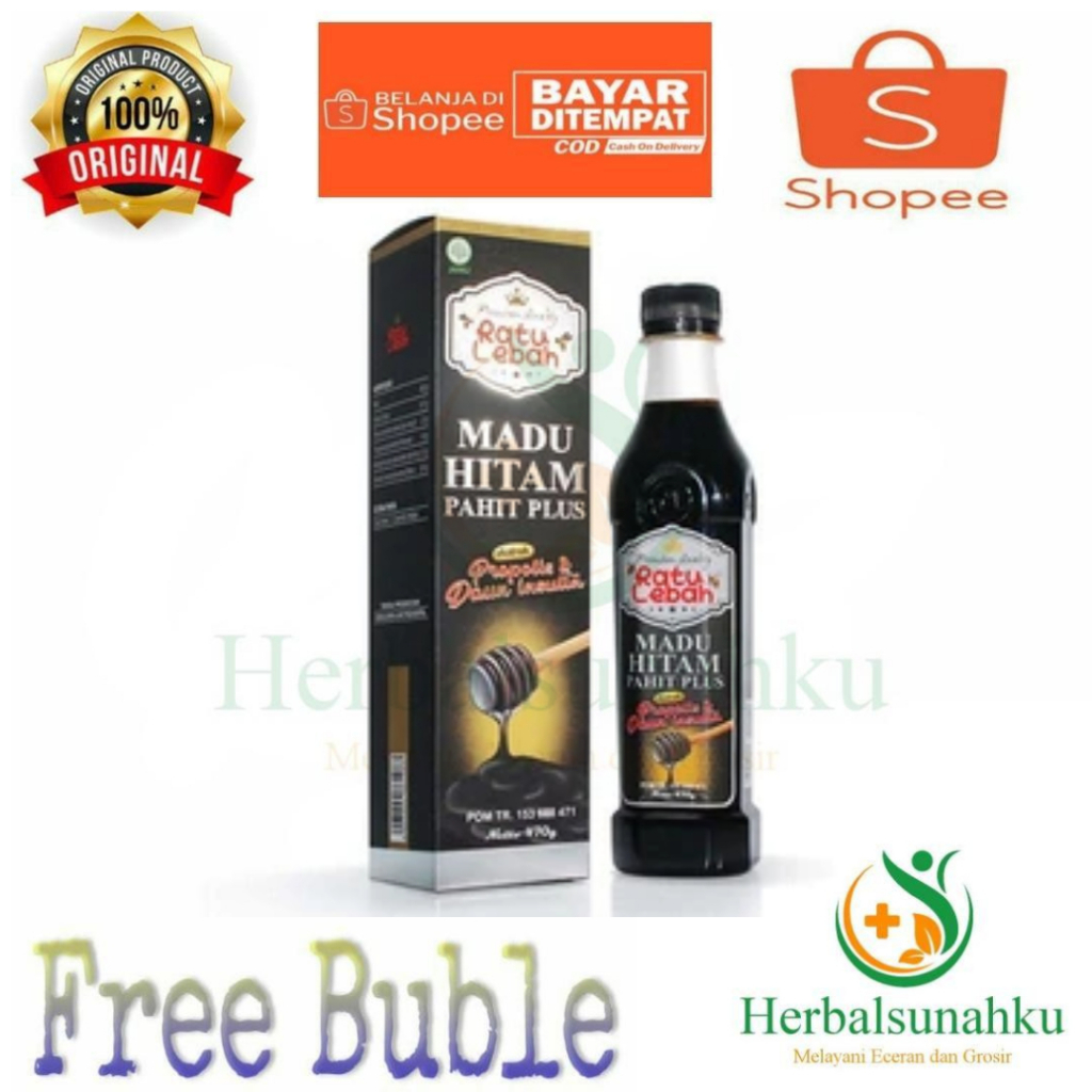 

Madu Hitam Pahit Plus Ratu Lebah // MADU HITAM PAHIT RATU LEBAH 470 GRAM