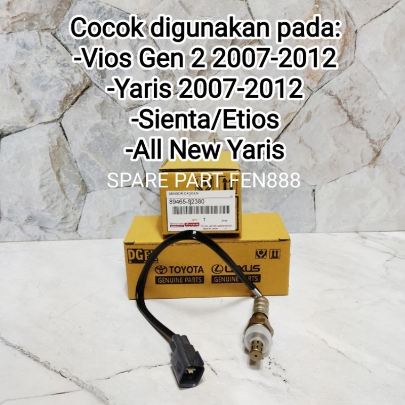 Sensor Oksigen O2 Oxygen Depan Yaris Etios Vios Gen 2 Original