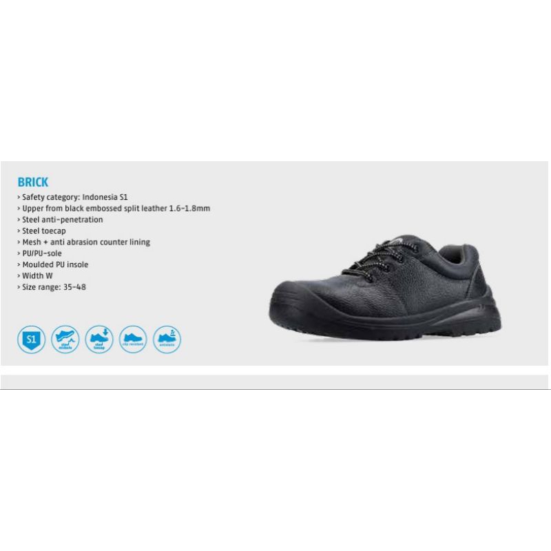 Safety Shoes BATA BRICK / Sepatu Safety Bata Brick