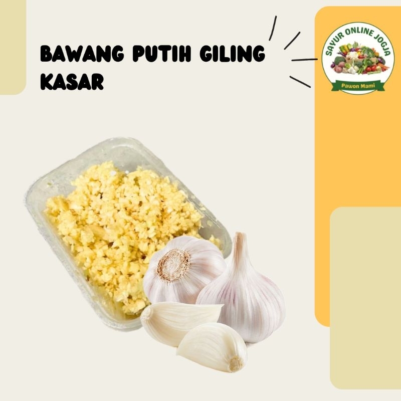 

Bawang putih giling kasar 100gr - PAWON MAMI SAYUR ONLINE JOGJA