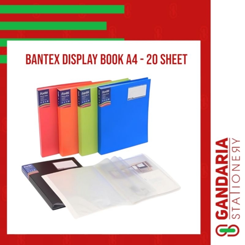

BANTEX DISPLAY BOOKS / CLEAR HOLDER / MAP ALBUM 3143 A4 20 Lembar