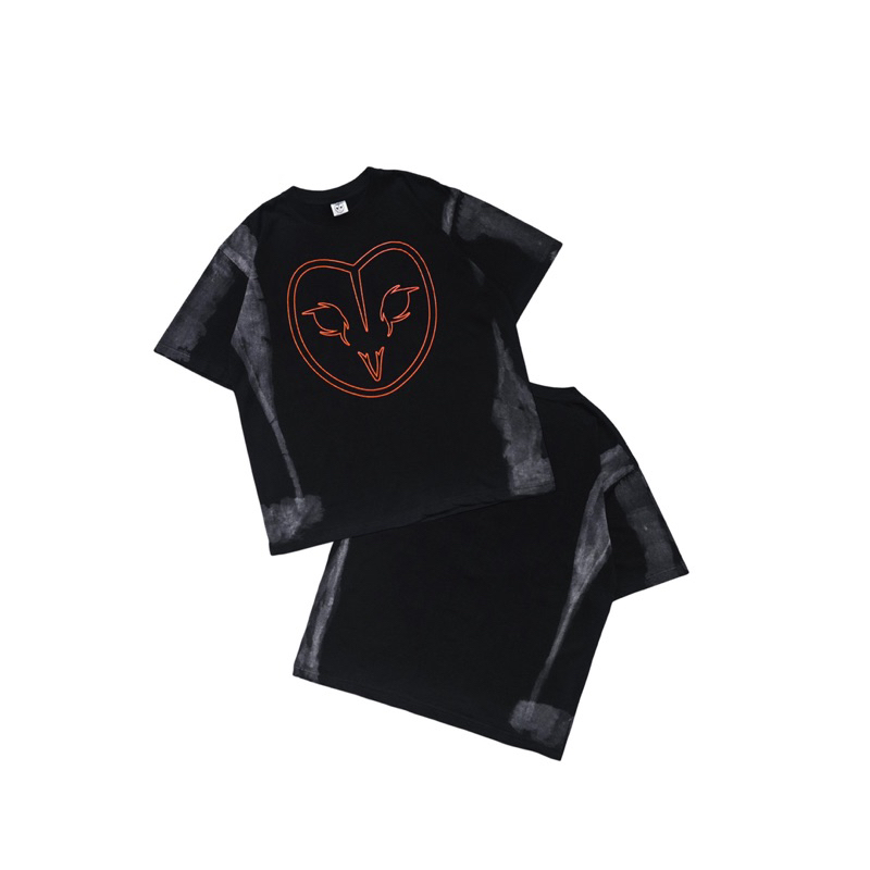 ZK DREAMBIRDS " KRUEGER "SS T-SHIRT BLACK WASHED OVERSIZED