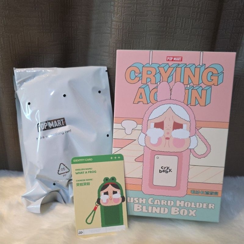 

What a Frog plush card holder