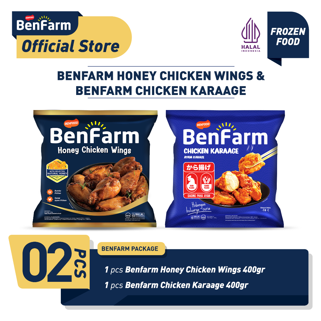 

Benfarm Honey Chicken Wings & Chicken Karaage Package