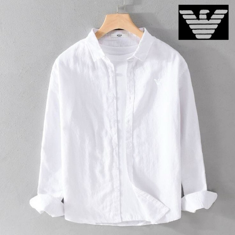 PROMO Kemeja Lengan panjang Armani Emporio//Kemeja Lengan Panjang Slimfit Pria Dewasa//Kemeja Lengan