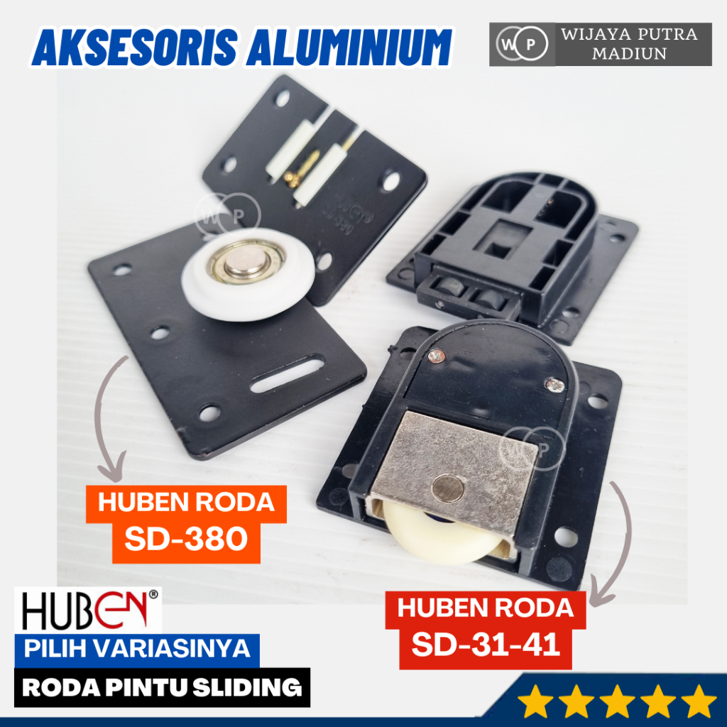 Roda Sliding Lemari HUBEN SD-31-41 dan HUBEN SD380